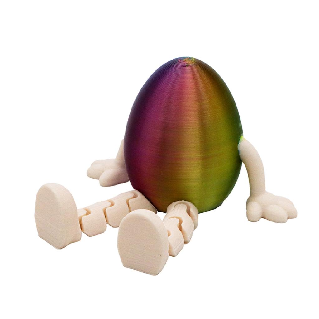 3D Printed Movable Easter Bunny Egg Toy, Creative Gift, Bunny Egg Ornament