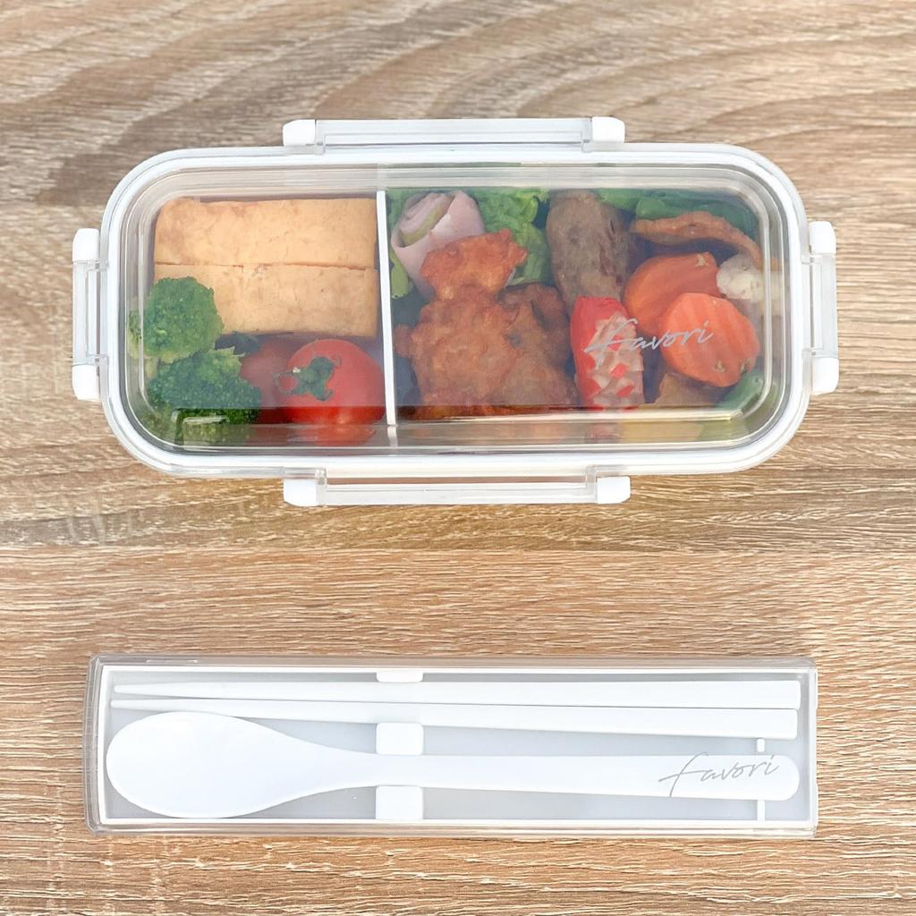 OSK DISH UP LUNCH Lunch Pink Dishwasher and Microwave Safe with Dividers Two-Tier Box, [PCW-600S]