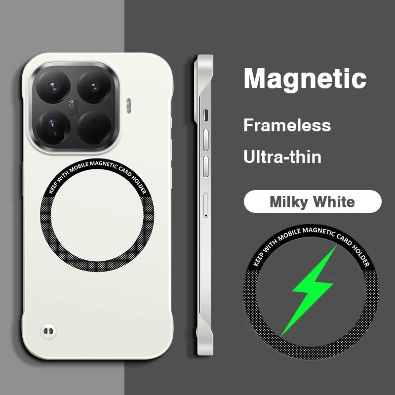 Чехол для Xiaomi 17T 15T Pro с поддержкой Magsafe, Магнитный, Безрамный, Жесткий ПК, Ударопрочный Чехол для Mi 17TPro 15TPro, Матовый, Тонкий Чехол для Телефона