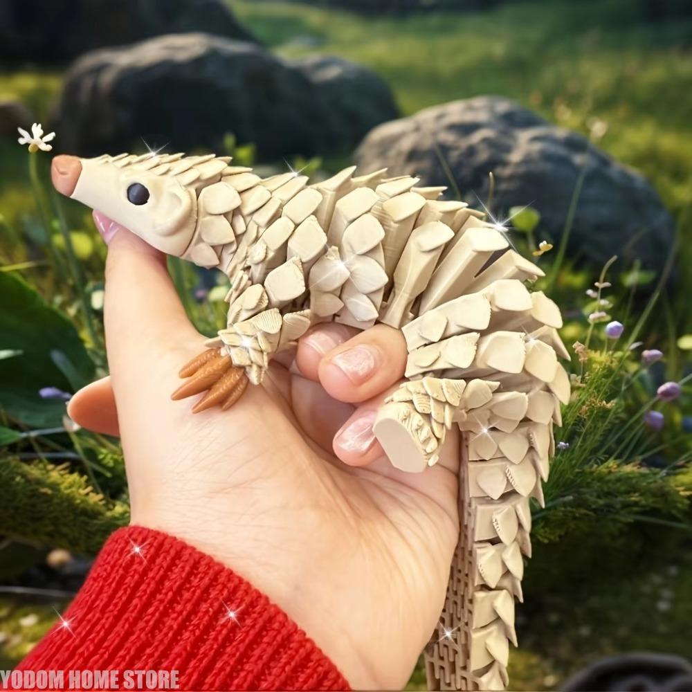 Аниме-статуэтка ежика, 3D-печать, градиентный цвет, прочный пластик, животное-декор для помещений/улицы, не требует электричества