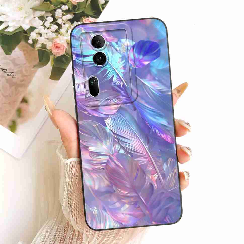 For Oppo Reno11 Pro 5G Case Fashion Cute Panda Cat Soft Silicone Back Cover For Reno11 Pro 5G CPH2607 Phone Cases Bumper