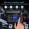 HTRC 25A 12V-24V Полностью автоматическое зарядное устройство для автомобильного аккумулятора, импульсное восстанавливающее зарядное устройство для мотоцикла, GEL AGM Свинцово-кислотный Lifepo4 Влажный Сухой