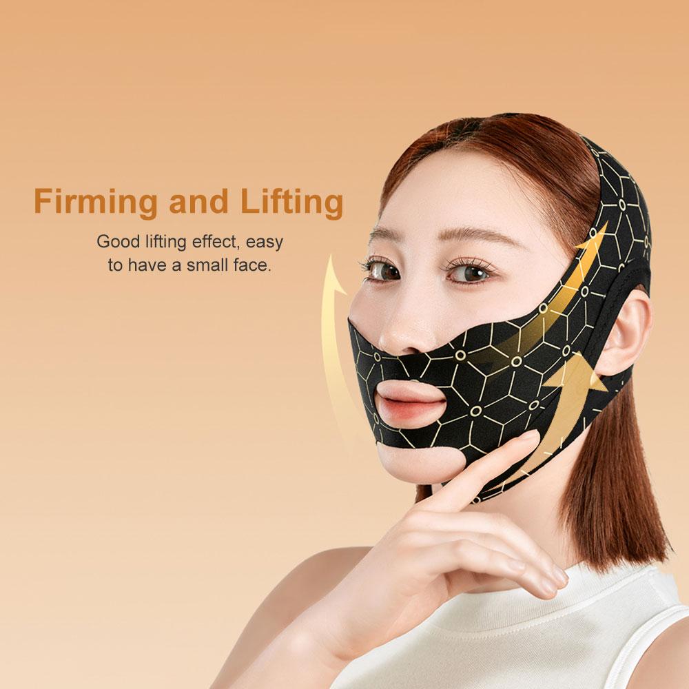 Face Sculpting V-Shape Face Lift Band Face Scraper Roller Set Reusable Double Chin Reducer Lifting Anti Wrinkle Strap Band