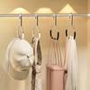 5Pcs Carbon Steel Closet Hat Hanger Space Saving Camisole Clothes Hooks Hat Storage Hook  Dormitory