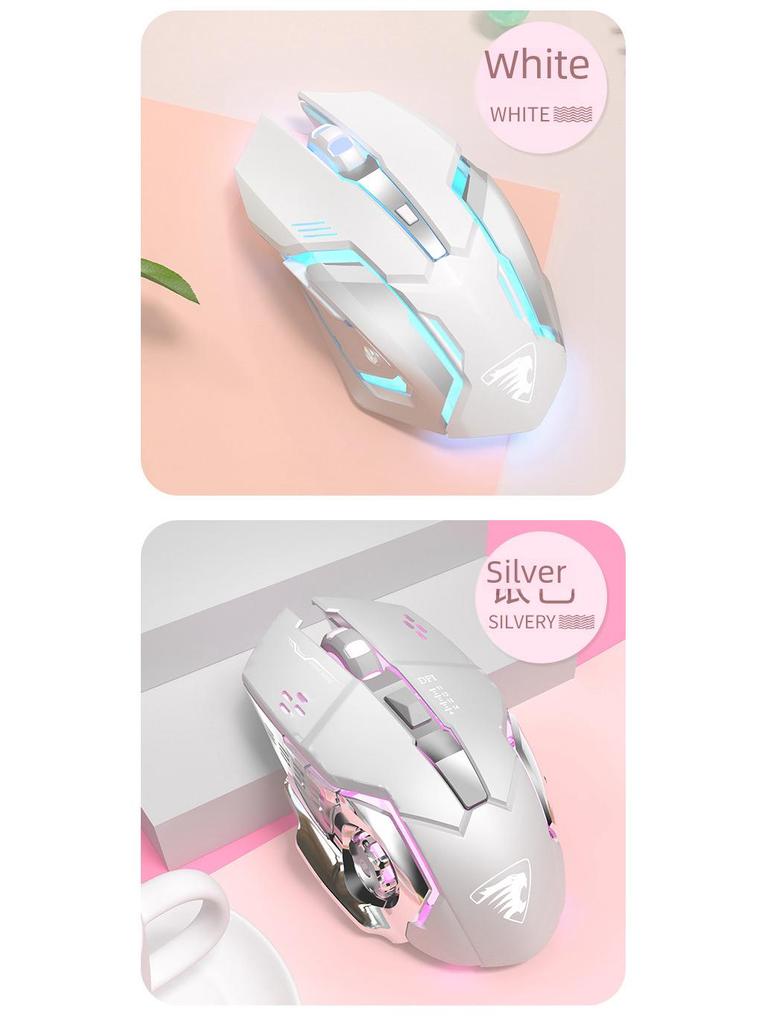 Бесшумная проводная игровая мышь для киберспорта