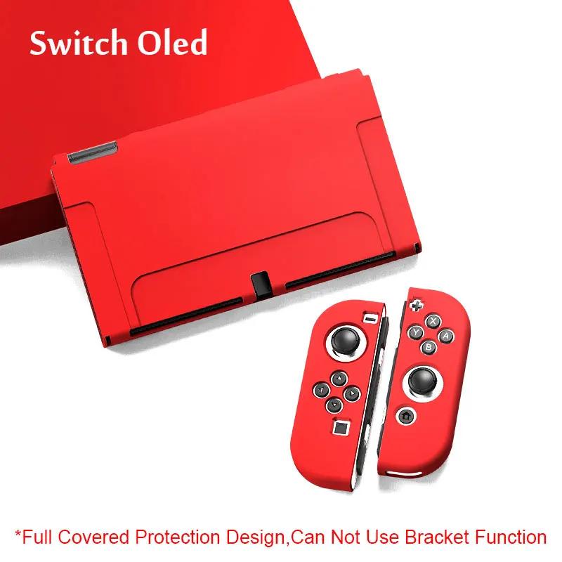 Мягкий чехол из ТПУ для игровой консоли Nintendo Switch Oled, корпус для контроллера NS JoyCon, модный защитный чехол конфетного цвета, аксессуары