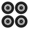 4pcs 80mm RC Tires All Terrain RC Crawler Wheels Tires Set Upgrade Parts Anti Slip Easy To Install