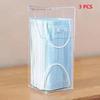 1/3PCS Transparent Mask Storage Box With Cover Dust Mouth And Nose Cover Door Desk Entrance Mask Box