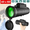 Telescope 40X60 Monocular Telescope Hd High Power Mobile Telescope Fully Versatile Coated Optical Glass Lens + Phone Clip