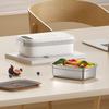 Rechargeable Lunch Box With 14000mAh Battery 7 Stage Heating Control 304 Detachable Inner Container Wireless Food Heating System