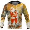 Christmas 3d Printed Sweater Autumn Santa Claus Fashion Shirts For Men Holiday Clothing Hoodies Men Clothing Streetwear