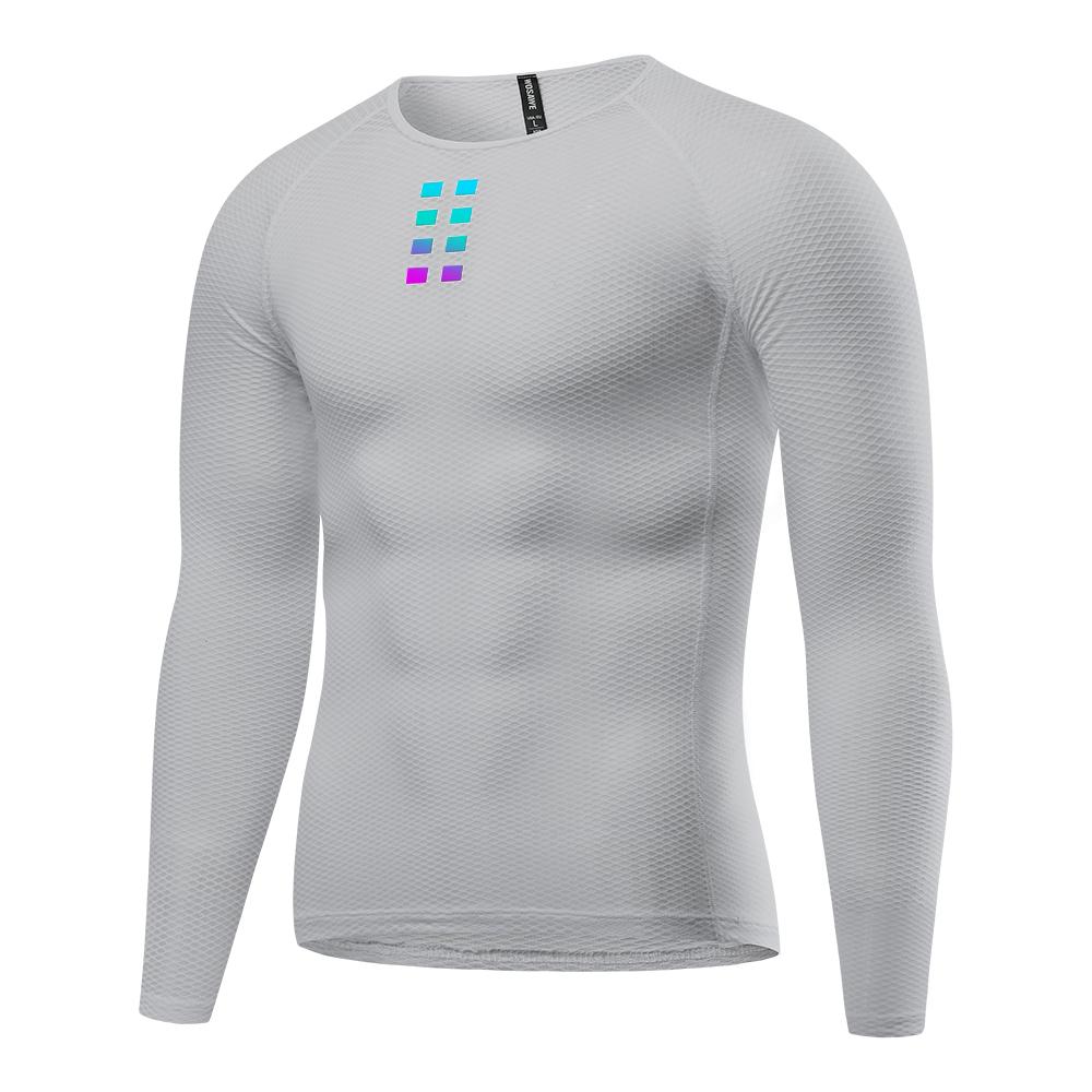 WOSAWE Велосипедное нижнее белье с длинным рукавом, компрессионное, дышащее, быстросохнущее, для велоспорта