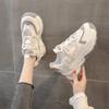 Newly Arrived Thick Sole Comfortable Round Toe Sneakers Casual Gray Brown Running Shoes  Spring and Autumn Women's Shoes
