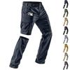 Pantaloncini da lavoro multitasche sportivi e per il tempo libero staccabili, pantaloni lunghi casual larghi da esterno, pantaloni corti