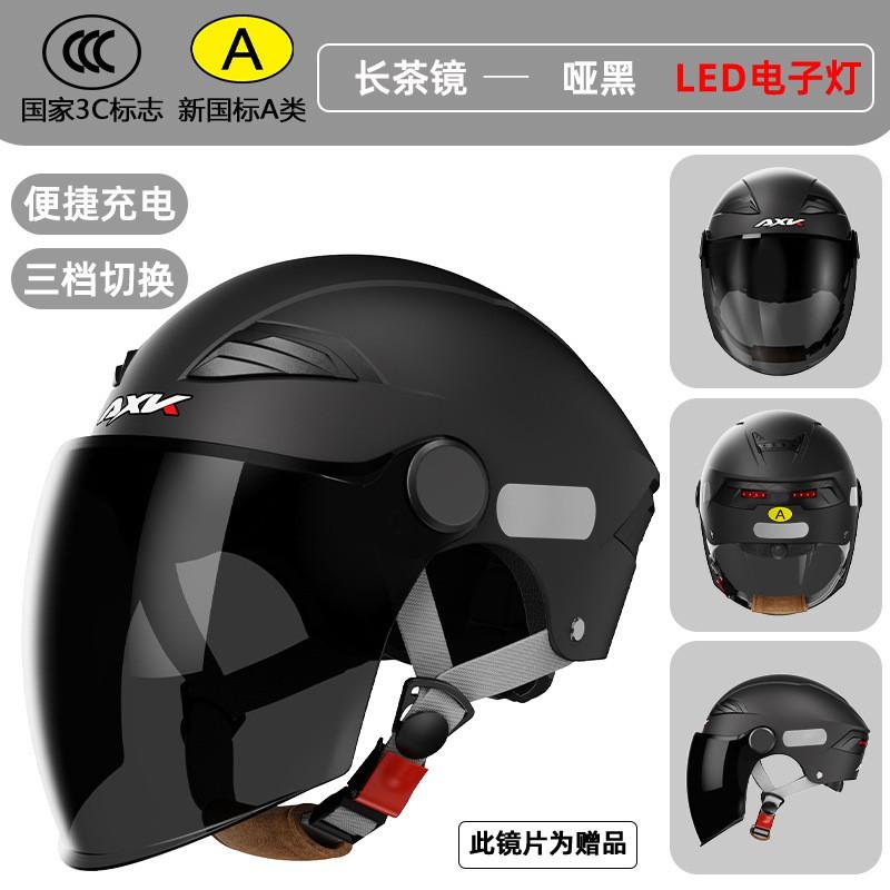 Smart LED Motorcycle Helmet Men Women ECE CCC Certified All-Season Electric Scooter Safety Gear