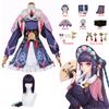 Anime Yunjin Cosplay Costume Women Lolita Purple Dress Chinese Opera Special Hat Halloween Party Lovely Girls Set
