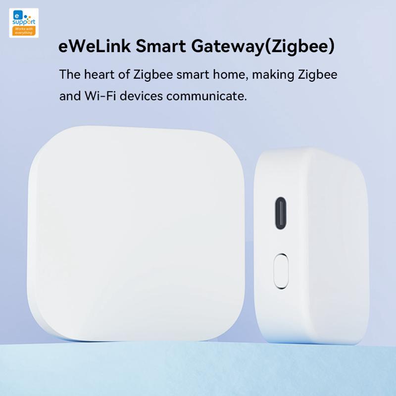 Приложение eWeLink ZigBee Smart Gateway Hub Устройство автоматизации умного дома Беспроводной мост Работает с Alexa Google Alice Salute SON/OFF
