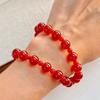 7A High-quality, translucent, and lustrous natural red agate bracelet Authenticity guaranteed, supports re-inspection