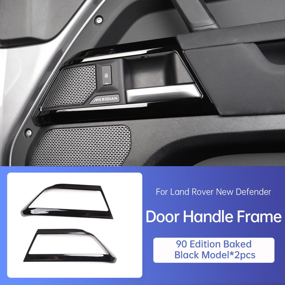 For Land Rover Defender 90 110 2020-2025 Door Handle Frame Switch Decorative Sticker Carbon Fiber Modification NG4