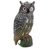 Solar Powered Owl Hunting Decoy Bird Scarer Deterrent Pest Control Garden Decor Eye Glow
