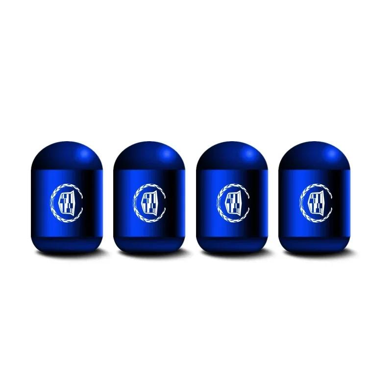 4pcs Car Wheel Tire Valve Stems Caps Accessories for Cadillac Escalade CTS CT5 XT5 XTS XLR BLS SLS STS ATS SRX Deville Tiburon zjvc48