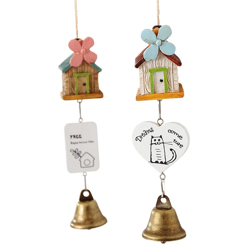 Resin Wind Chime Copper Bell Crafts Garden Home Outdoor Hanging Decor Craft Gift Ornament Car Bedroom A Durable Easy Inst