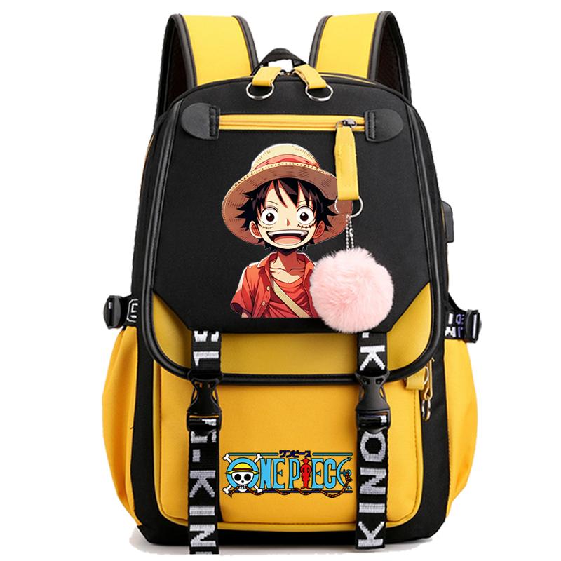 Anime One Piece College Computer Backpack Creative Knapsack Versatile Book Bag for Kid Gifts Men Women Travel Bag Leisure Bag Rucksack Mochila
