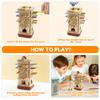 3in1 Interactive Montessori Board Game Colorful Wood Stick Dice Game Educational Fine Motor Skill Toy for Children Boy and Girls