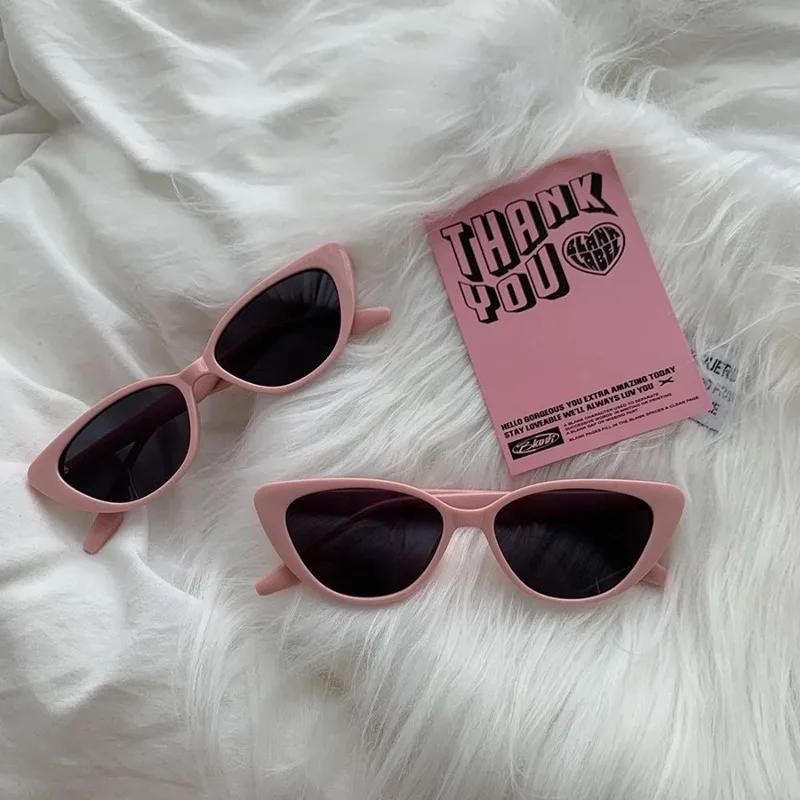 New Pink Women Cat Eye Sunglasses Luxury Brand Design Uv400 Retro Premium Sun Glasses Men Sun Protection Fashion Eyewear