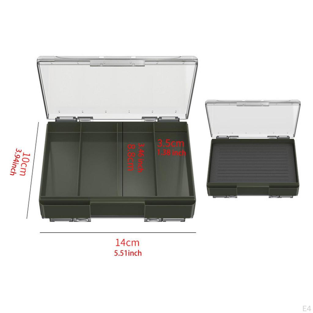 Органайзер-коробка с регулируемыми секциями для джиг-крючков для пресной и соленой воды