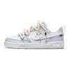 Nike Кроссовки для скейтборда Court Borough 2 Line Of Light And Shadow, Flower Isle, низкие, для девочек, белые с синим BQ5448-100(Team177-)