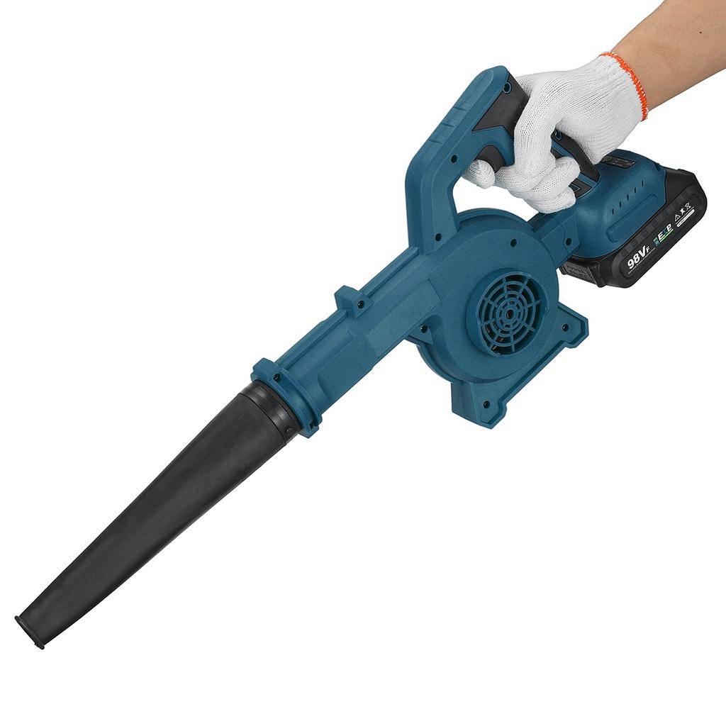 Аккумуляторная электрическая воздуходувка-пылесос ручной сборщик листьев турбо-воздуходувка очиститель пыли для компьютера для аккумулятора 18 В 98VF 2000 Вт