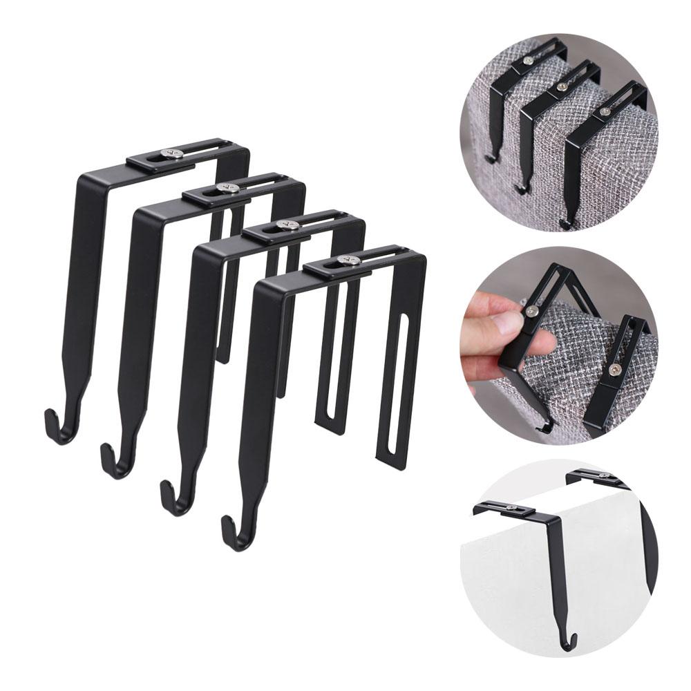 4Pcs Flexible Adjustable Cubicle Hook Iron Cubicle Wall Hooks Clothes Storage Hangers Potted Plants