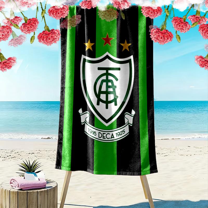 América MG Print Beach Towel, Large Soft Quick Dry Towel for Beach Camping Swimming