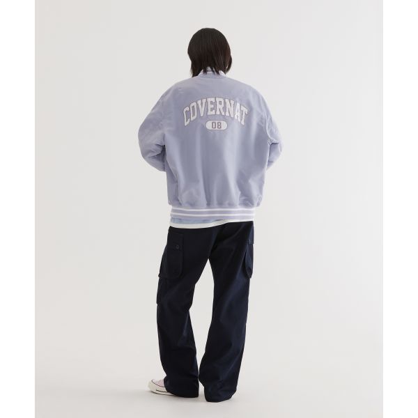 Covernat Logo Single-Breasted Long Sleeve Slim Jacket Men jackets Lavender CO2501JK41LV