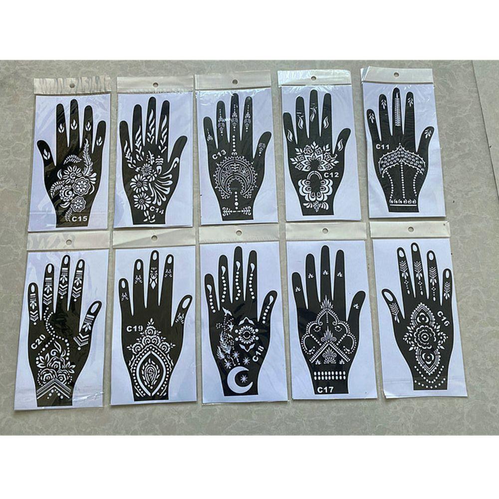 Painting Hollow Drawing Airbrush Body Art Template Temporary Decal Tattoo Stencils India Henna Kit