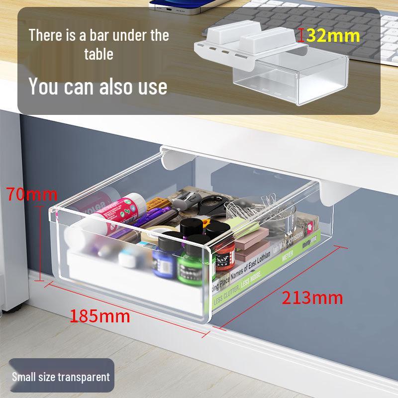 Невидимый органайзер под стол: Ящик без сверления для офисных канцелярских принадлежностей