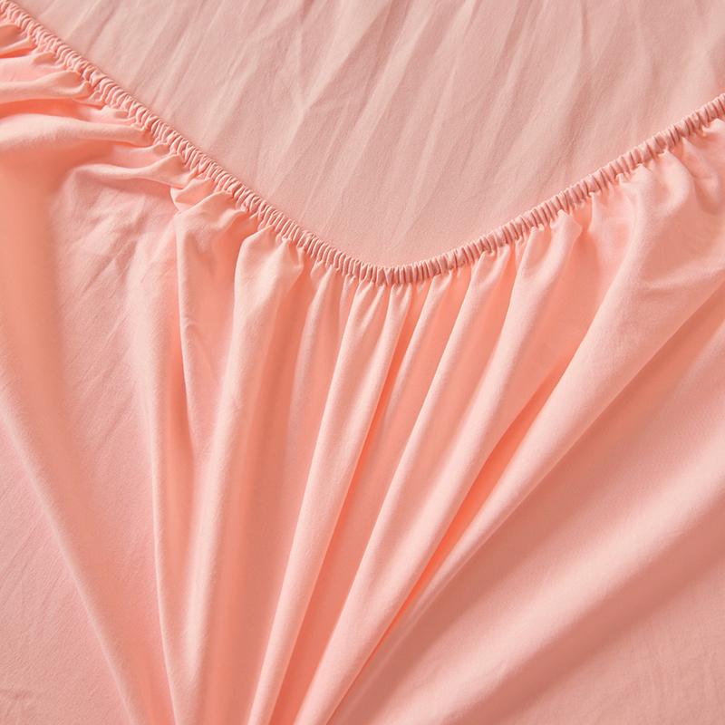100% хлопок односпальная простыня розового цвета на резинке пылезащитный чехол универсальный чехол для матраса простыни королевы с эластичным постельным бельем