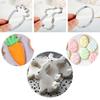 1/3PCS Egg Sugarcraft Baking Pastry Tool Easter Rabbit Easter Cookies Cutter Cake Mold Biscuit Mould