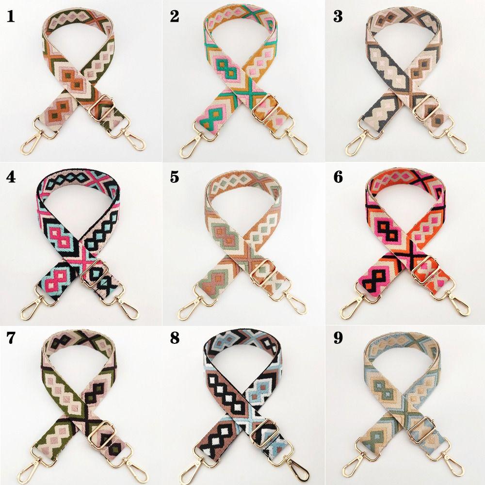 130cm Bag Accessories Wide Adjustable Bag Belt Strap for Handbags Jacquard Bag Strap Extender