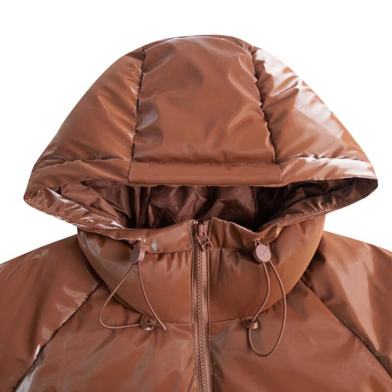 Nike As W Nsw Tf Os Shn Snfl Wnpfr однотонная модная куртка с капюшоном на молнии с длинным рукавом из хлопка женские куртки коричневые FV7828-218