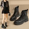 Martin Boots Women's 2025 Autumn and Winter New Single Boots Thin Thin Thick-soled Short Boots British Style Boots Fashion Short Boots