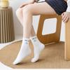 5 пар женских белых носков с рисунком радуги из мультфильма, хлопковые носки Y2K Harajuku в японском стиле, милые спортивные носки Kawaii для женщин, повседневные