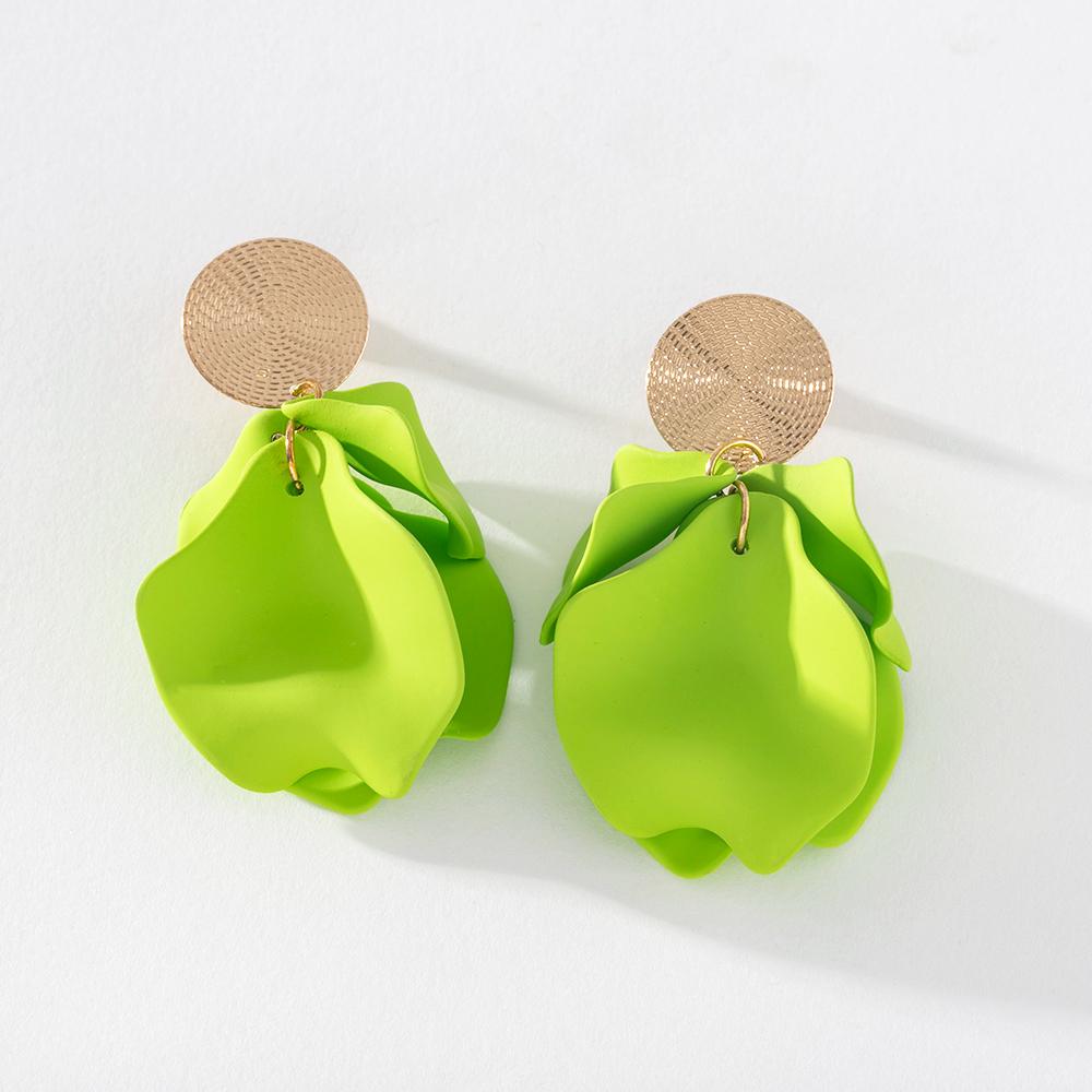 Pinkdudu Романтические 8 цветов серьги-капли с лепестками роз, элегантные весенние повседневные серьги с металлическим рисунком и цветком для женщин, подарки PD1123