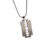 Titanium Steel Blade Pendant Men's Necklace Simple Long Sweater Chain Men's Pendant Jewelry Geometric Pendant