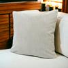 Beige decorative pillowcase with stripes 50x80 cm