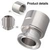 Industrial Grade Tri Clamp Connector with NPT Female Thread and Accurate 25 4mm Ferrule Size in Stainless Steel