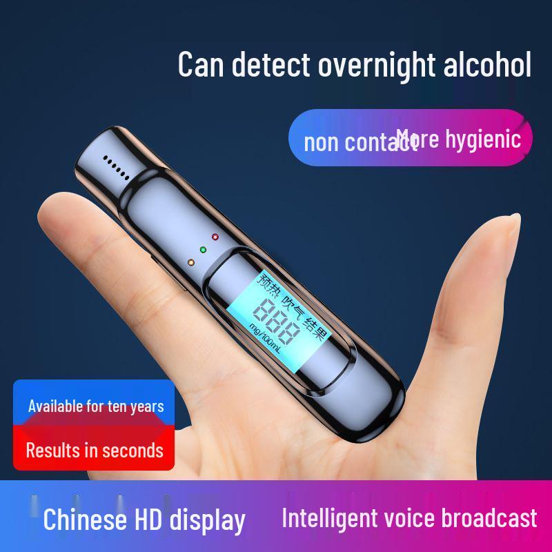 High-Precision Electronic Breathalyzer Alcohol Tester for Drunk Driving.