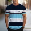 Fashion Striped 3D Printed T-Shirt Clothing 2025 Casual Men's Tops Simple Casual Men's Short Sleeve T-shirts New O-neck T Shirt