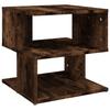 815810 vidaXL Table d'appoint Chêne fumé 40x40x40 cm Bois d'ingénierie